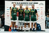 Serbų nukarūnuoti nepavyko: Lietuvos krepšininkai – Europos 3x3 vicečempionai