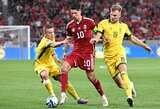 Lietuvos rinktinė svečiuose patyrė pralaimėjimą prieš Vengrijos futbolininkus 
