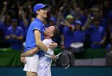 Italija apgynė Daviso taurę, J.Sinneris pakartojo įspūdingą R.Federerio pasiekimą