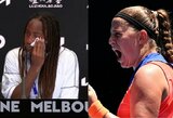„Australian Open“ turnyre – įspūdinga latvės pergalė ir ašarų nesulaikiusi C.Gauff