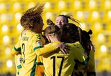 Lietuvos moterų futbolo rinktinė pasiekė pirmą pergalę pasaulio čempionato atrankoje
