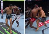 Istorinis įvykis UFC turnyre – dvi pergalės iš eilės iškovotos nokautais alkūne iš apsisukimo