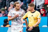 „Bayer“ nesugebėjo nugalėti be dviejų išvarytų žaidėjų rungtynių baigusios „Bayern“