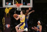 Naujokų biržoje nepakviestas „Lakers“ naujokas sulaukė L.Jameso pagyrų