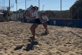 Seserys Drūteikaitės išbandė jėgas elitiniame paplūdimio teniso turnyre Rio de Žaneire