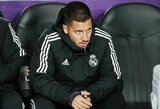 E.Hazardas apie santykius su C.Ancelotti: „Pagarba yra, tačiau vienas su kitu nekalbame“