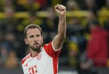 Principiniame mūšyje – H.Kane'o pelnytas „hat-trickas" ir triuškinama „Bayern“ pergalė prieš „Borussia“