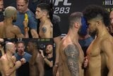 Rasizmu varžovo komandą apkaltinęs UFC čempionas į svėrimus atsinešė bananą