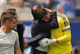 Traumą patyręs Courtois norėjo likti aikštėje, tačiau treneris laikėsi nustatytų taisyklių: „Dėl šio keitimo visiškai nesigailiu“