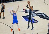 Wade'as dominuojantį Wemby palygino su Jordanu ir Jamesu