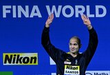 42-ejų N.Santosas sumušė savo rekordą: tapo vyriausiu visų laikų pasaulio plaukimo čempionato prizininku