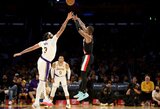 „Trail Blazers“ paskutinę minutę įrodė pranašumą prieš „Lakers“ 