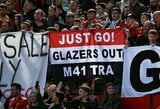 „Man Utd“ sirgaliai planuoja didelį protesto žygį prieš Glazerius 