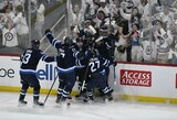 Beprotiškas NHL atkrintamųjų septintųjų serijos rungtynių scenarijus: pratęsimą išplėšusį įvartį likus 1,6 sek. pelniusi „Jets“ išsigelbėjo po dviejų pratęsimų