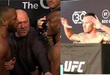 „UFC 286“: K.Usmanas ir L.Edwardsas apsižodžiavo prieš kovą, svėrimuose netikėtai pasirodė C.Covingtonas