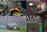 „Ferrari“ praleido šansą – Russellas triumfavo chaotiškame „Formulės 1“ sezono starte, Piastri bolidą sudaužė dar prieš startą