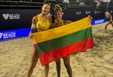 Paulikienė ir Raupelytė Meksikoje tiesiausiu keliu žengė į aštuntfinalį