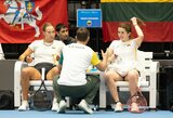 Billie Jean King taurė: Lietuvos tenisininkės nusileido Slovėnijai