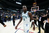 „Timberwolves“ eliminavo NBA čempionus