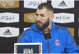 K.Benzema perspėjo „Liverpool“: „Jie galvoja, kad jau laimėjo rungtynes“