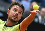 S.Wawrinka 15 mėnesių lauktą pergalę iškovojo prieš aukščiausią pasaulio tenisininką, A.Zverevas ATP sprendimus pavadino gėdingais