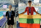 Lietuviai iškovojo 2 medalius pasaulio plaukimo su pelekais taurės etape Abu Dabyje