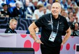 Rimas Kurtinaitis dar neturėjo naujienų apie Roko Jokubaičio traumą, aptarė rizikingą planą prieš Lauri Markkaneną