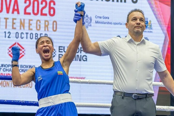 Karlonaitė ir Šimkus šventė pergales Europos jaunių bokso čempionate