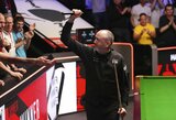 „Visai neblogai žaidžiau būdamas pusaklis“: vienas smūgis nulėmė pasaulio snukerio čempionato pusfinalio dalyvį
