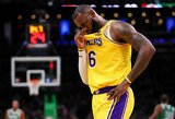 Sugrįžęs L.Jamesas neišgelbėjo „Lakers“ nuo triuškinančios nesėkmės