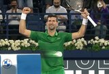 N.Djokovičius Dubajuje pratęsė pergalingą žygį, A.Murray‘us pralaimėjo 10-ajai pasaulio raketei