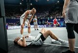 Lietuvos 3x3 krepšinio rinktinė kibo į atlapus serbams, bet pritrūko vieno metimo: kova dėl pusfinalio tęsiasi