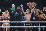 Istorinėje Japonijos bokso kovoje prie 55 tūkst. sirgalių Naoya Inoue apgynė absoliutaus čempiono titulus