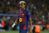 „Barcelona“ pranešė, kad atsinaujino Lamine`o Yamalio trauma