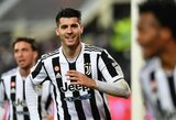 „Juventus“ 91-ąją minutę Italijos futbolo taurės pusfinalio pirmose rungtynėse išplėšė pergalę prieš „Fiorentiną"