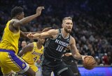 D.Sabonis užfiksavo trigubą dublį ir šventė pergalę prieš „Lakers“ 