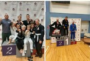 Klaipėdos braziliško džiu-džitsu kovotojai Latvijos čempionate laimėjo 10 medalių