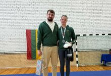 Beatričė Žilionytė su treneriu | Organizatorių nuotr.