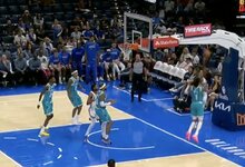 Neįtikėtas metimas NBA ikisezoninėse rungtynėse | „Stop“ kadras