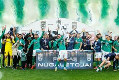 „Kauno Žalgirio“ triumfo akimirkos LFF taurėje | Eriko Ovčarenko / BNS foto nuotr.