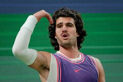 Carlosas Alcarazas prieš Zizou Bergsą | EPA nuotr.