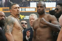 Oleksandras Usykas ir Danielis Dubois | Scanpix nuotr.