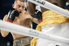 Eimantas Stanionis – Jabulani Makhense kovos akimirka | Teodoro Biliūno / BNS foto nuotr.