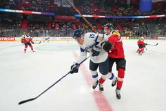 Austrija – Suomija rungtynių akimirka | IIHF nuotr.