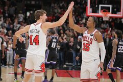 Matas Buzelis ir Isaacas Okoro | Scanpix nuotr.