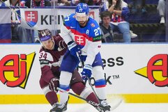 Slovakija – Latvija rungtynių akimirka | IIHF nuotr.