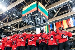 Lietuva – Estija rungtynių akimirka | IIHF nuotr.