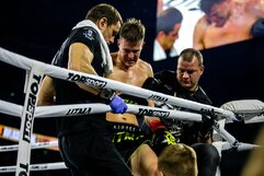 Raimondas Avlasevičius – Nikola Cvetkovičius kovos akimirka | Teodoro Biliūno / BNS foto nuotr.