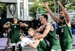 Dramatiškai išsigelbėję lietuviai po pratęsimo pateko į pasaulio 3x3 čempionato finalą