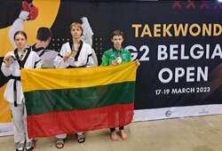 Belgijoje – Lietuvos tekvondo kovotojų auksas ir sidabras